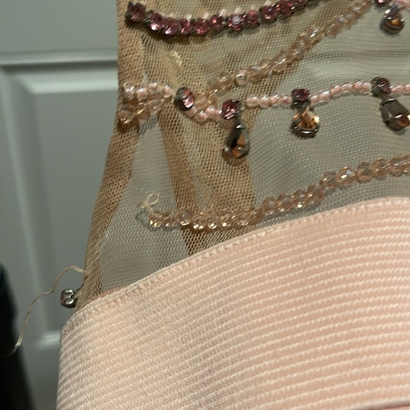 Sherri Hill pink bandage dress sz 6 - Picture 6 of 6